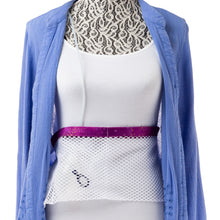 Load image into Gallery viewer, Purple & Gold Shower Mesh Surgical Drain Holder